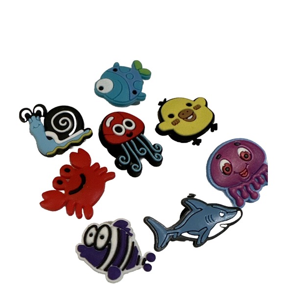 Crocs Gems Multicolored Animals Variety Bundle Kids Adults Shoe Accessories NEW - Picture 1 of 2